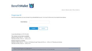 BenefitWallet - Forget User ID