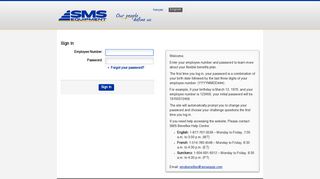 Sign In - SMS Beneflex - powered by Morneau Shepell