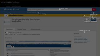 Employee Benefit Enrollment (Benelogic Website) | Goucher Portal