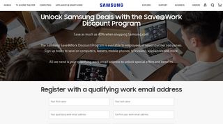 Employee Discounts - Samsung