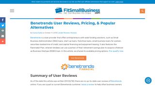 Benetrends User Reviews, Pricing, & Popular Alternatives