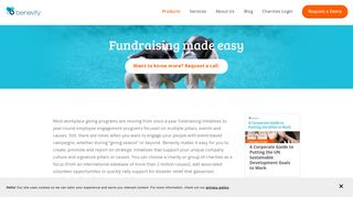 Fundraising - Products — Benevity