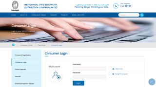 Consumer Login - Welcome to WBSEDCL