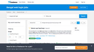 Bengal web login Jobs, Employment | Freelancer