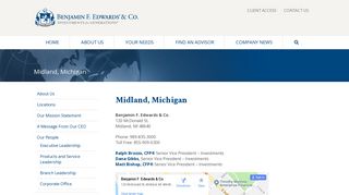 Midland, Michigan Financial Advisors - Benjamin F. Edwards