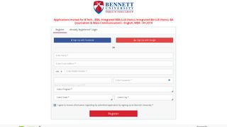 Bennett University: Online Application Form