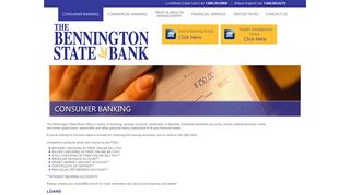 Consumer Banking - Bennington State Bank