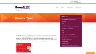 Benny Card - Beneflex
