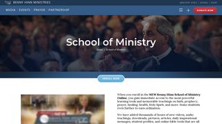 Benny Hinn School of Ministry Online - Benny Hinn Ministries