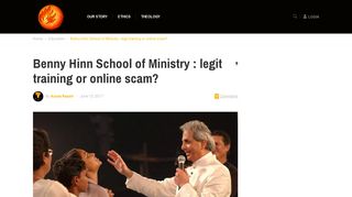 Benny Hinn School of Ministry: Legit or online scam? | Azusa Report