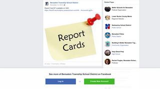Report Card #1 available on HAC... - Bensalem Township School ...