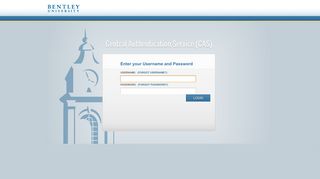 Bentley CAS – Central Authentication Service - MyBentley