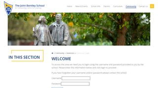 The John Bentley School - Welcome