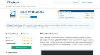 Bento for Business Reviews and Pricing - 2019 - Capterra