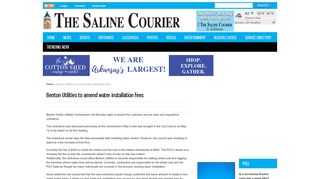 Benton Utilities to amend water installation fees | The Saline Courier