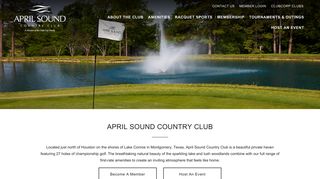 April Sound Country Club | Montgomery, TX - ClubCorp