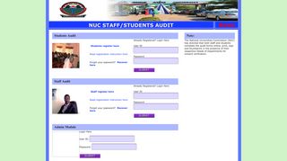 Complete NUC audit form here - BSU Portal - Benue State University