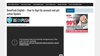 BeonPush English – How to Sign Up account and get active Update