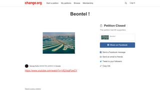 Petition · Beontel ! · Change.org
