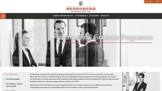 International Graduate Programme - Karriere - Berenberg