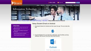 Setup Student Email on Android | Bergen Community College