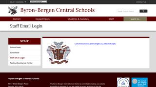 Staff Email Login - Byron-Bergen Central Schools