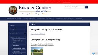 Golf - County of Bergen