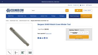 Bergeon 30409 Watch Crown Winder Tool - Esslinger.com