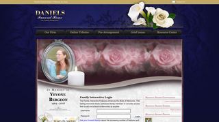 Yevone Bergeon Login - NASHVILLE, Michigan | Daniels Funeral Home