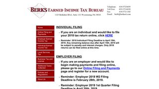 Berks Earned income Tax Bureau