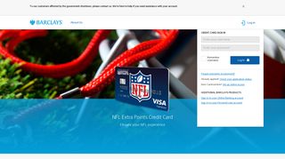 NFL Extra Points Credit Card - Barclaycard
