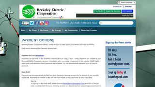 Payment Options | Berkeley Electric Cooperative