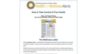Wellness Letter - Health and Wellness Alerts - UC Berkeley