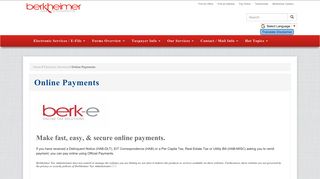 Online Payments | Berkheimer