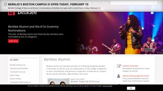 Alumni Affairs | Berklee College of Music