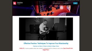 Berklee PULSE: Effective Practice: Techniques to Improve Your ...