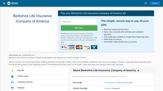 Berkshire Life Insurance Company of America: Login, Bill Pay ... - Doxo