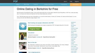 Berkshire Dating - Berkshire singles - Berkshire chat at POF.com™