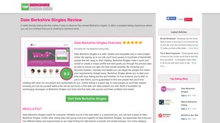 Date Berkshire Singles Review | Top Berkshire Dating Sites