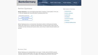 Berliner Sparkasse - Banks in Germany