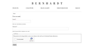 User account | Bernhardt