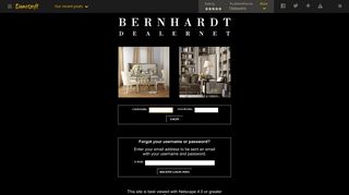Bernhardt Dealernet Login - Website data analysis by Danetsoft.com