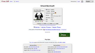 Erhard Bernhoeft chess games and profile - Chess-DB.com