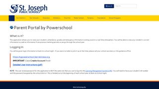Parent Portal by Powerschool (PIV) - Saint Joseph Public Schools