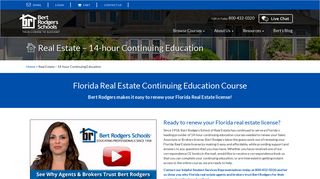 Renew your Florida Real Estate License - Bert Rodgers Schools
