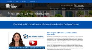 Florida Real Estate 28-hour License ... - Bert Rodgers Schools