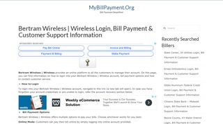 Bertram Wireless | Wireless Login, Bill Payment & Customer Support ...