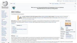 BES Utilities - Wikipedia