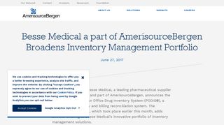 Besse Medical a part of AmerisourceBergen Broadens Inventory ...