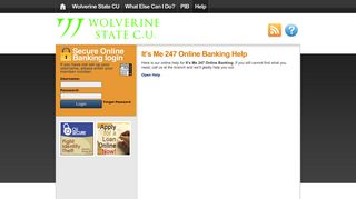 It's Me 247 Online Banking Help | Wolverine State CU